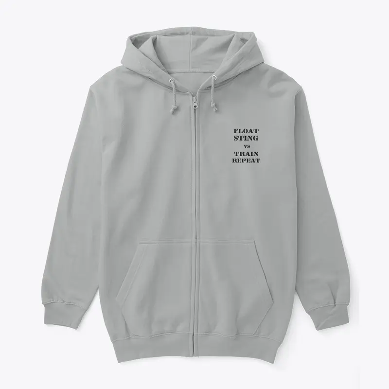 float sting zip up jacket hoodie